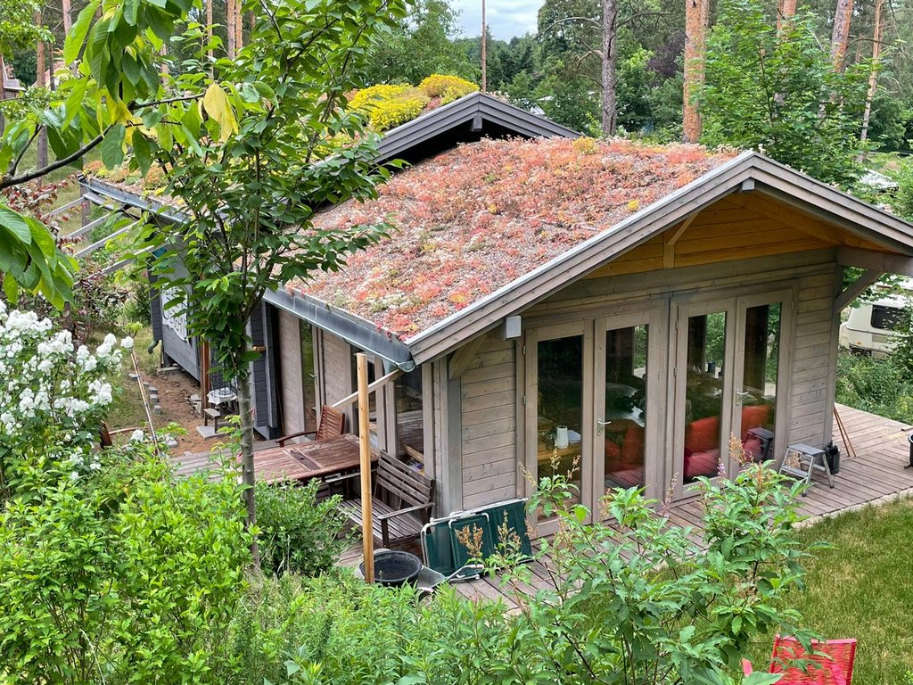 Stabile Gartenhäuser der Marke Bertsch in Ständerbauweise bei OK Holz Gartenhaus Bertsch Serie Cara Ständerbauweise