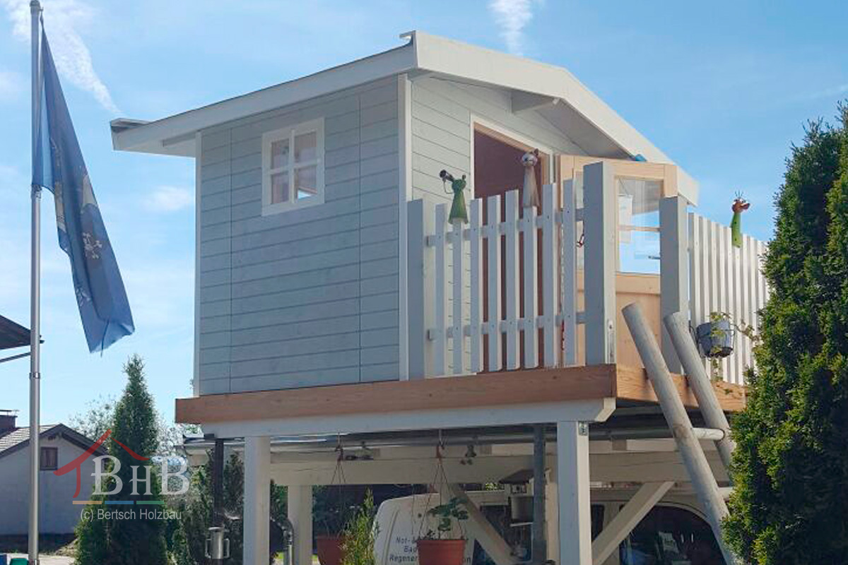 Bertsch Modulbau Gartenhaus 4 - vielfältige Gartenhäuser bei OK Holz Bertsch Modulbau Gartenhaus 4