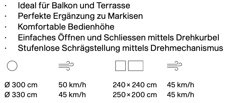 Die Vorzüge des ALU-TWIST Sonnenschirms von Glatz 