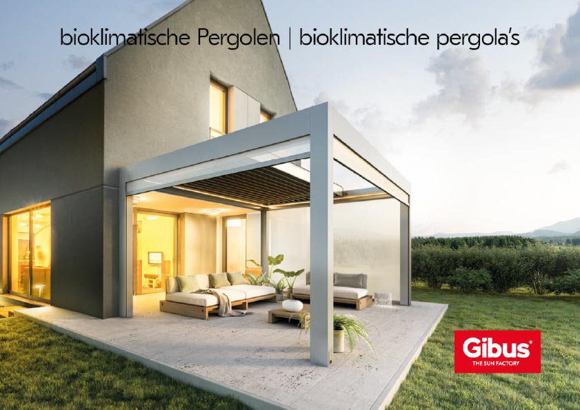 Ansicht Online Katalog Gibus für Bioklimatische Pergolen