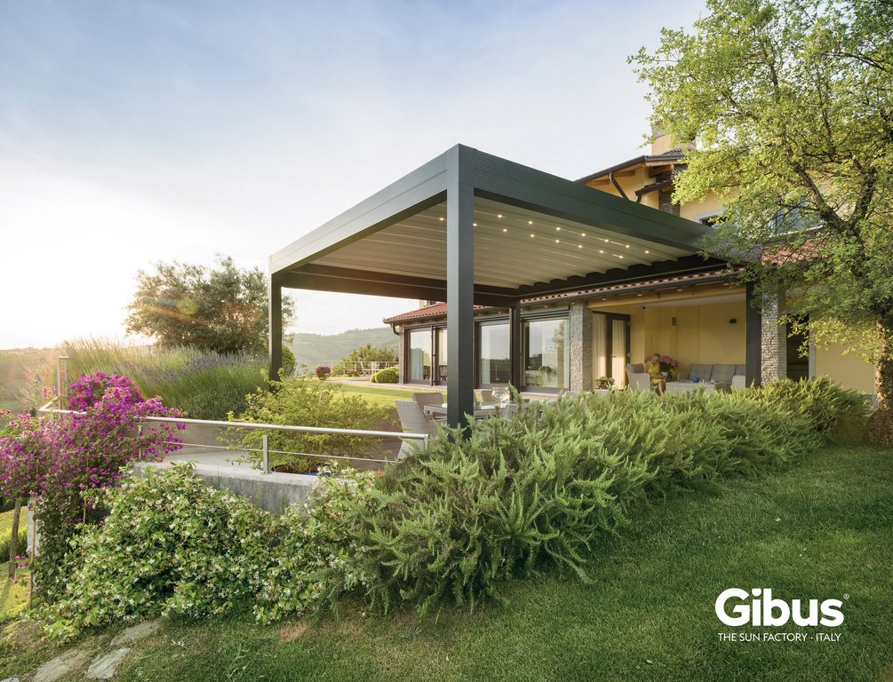 Ansicht Terrassenüberdachungen - Bioklimatische Pergola von Gibus