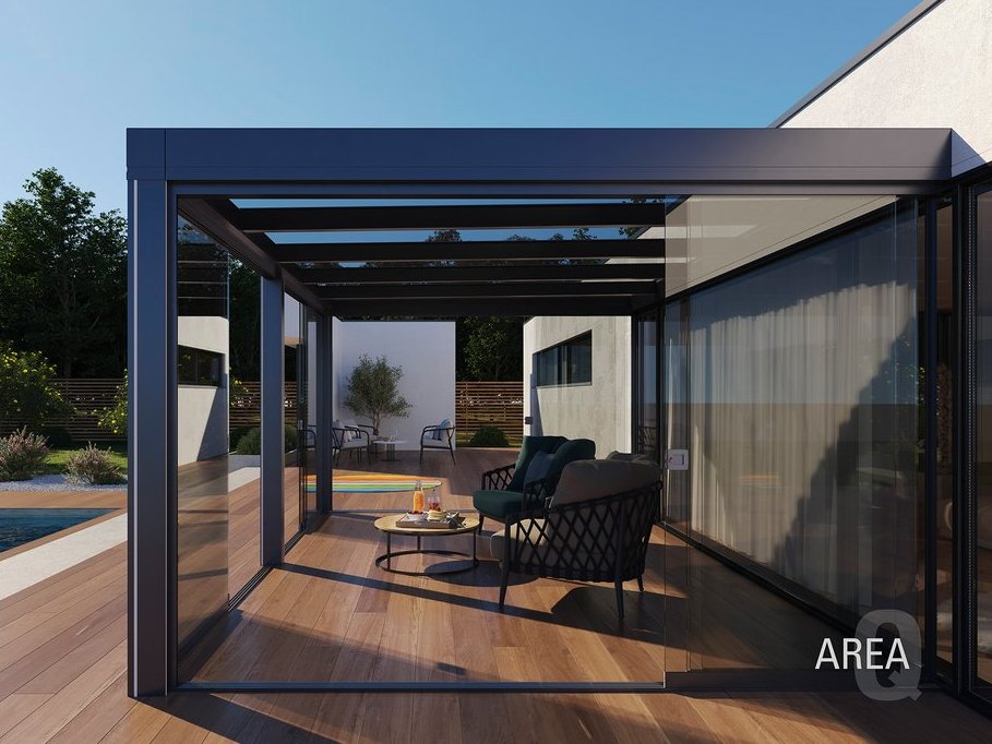Bei OK Holz: Terrassenüberdachungen von Leiner - AREA Q für Kiel Ansicht einer Terrassenüberdachungen von Leiner - AREA Q