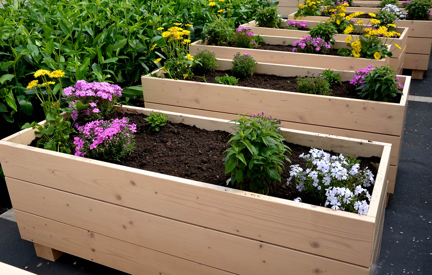 Gartenholz zum bauen von Hochbeeten und Beeten für Ihren Garten Hochbeete